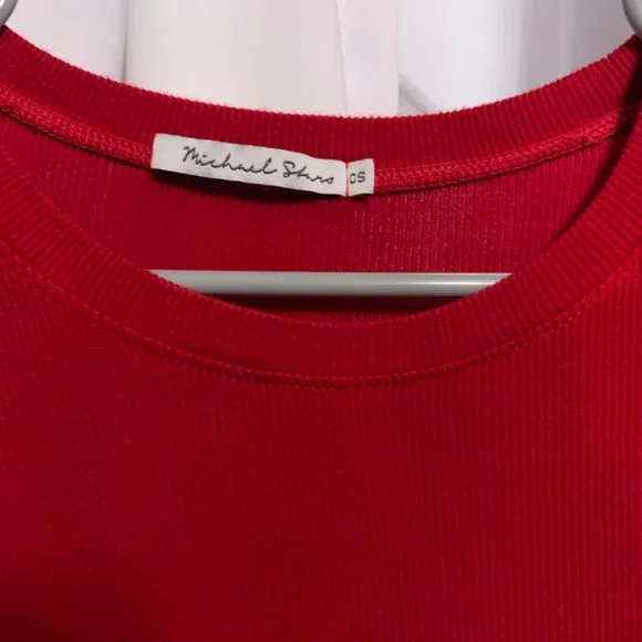 Michael Stars Crop Top, Long Sleeve - Picture 2 of 4